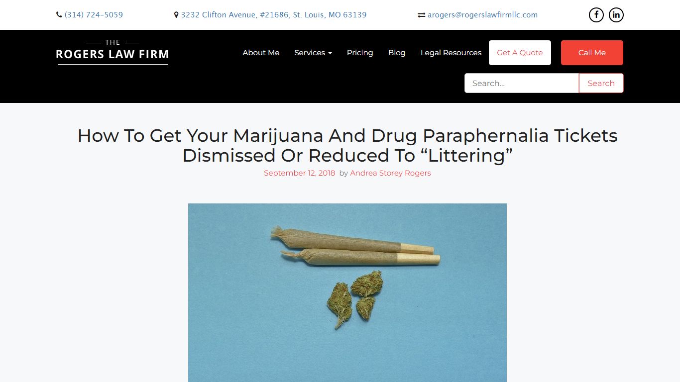 How To Get Your Marijuana And Drug Paraphernalia ... - The Rogers Law Firm
