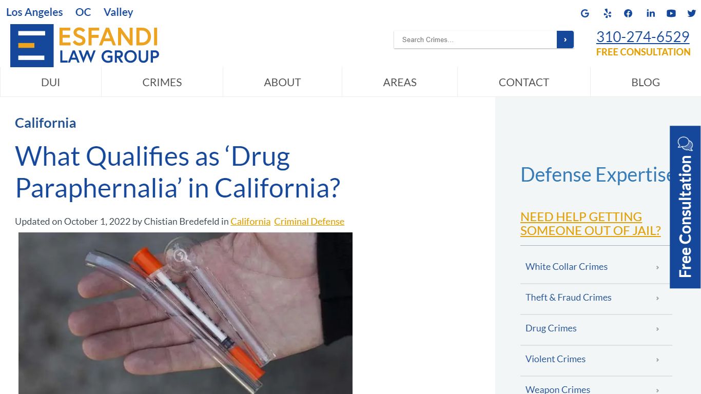 What Qualifies as 'Drug Paraphernalia' in California? - Esfandi Law Group